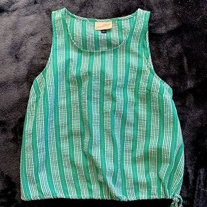 Universal Thread striped top with tie!